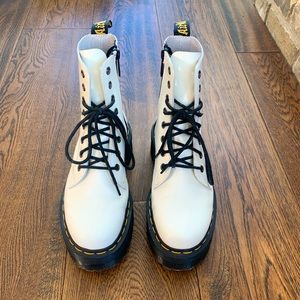 dr martens white jadon boot smooth leather